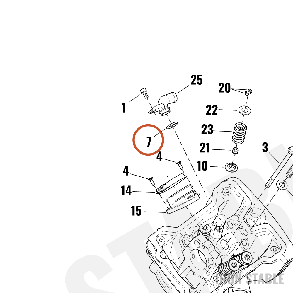 Harley-Davidson O-Ring, Sleeve, Coolant