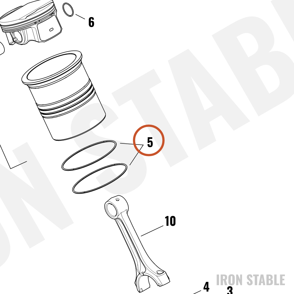 Harley-Davidson O-Ring, Liner, 85mm Bore