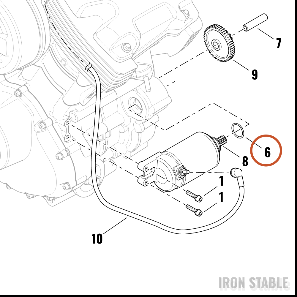 Harley-Davidson O-Ring, Starter Motor