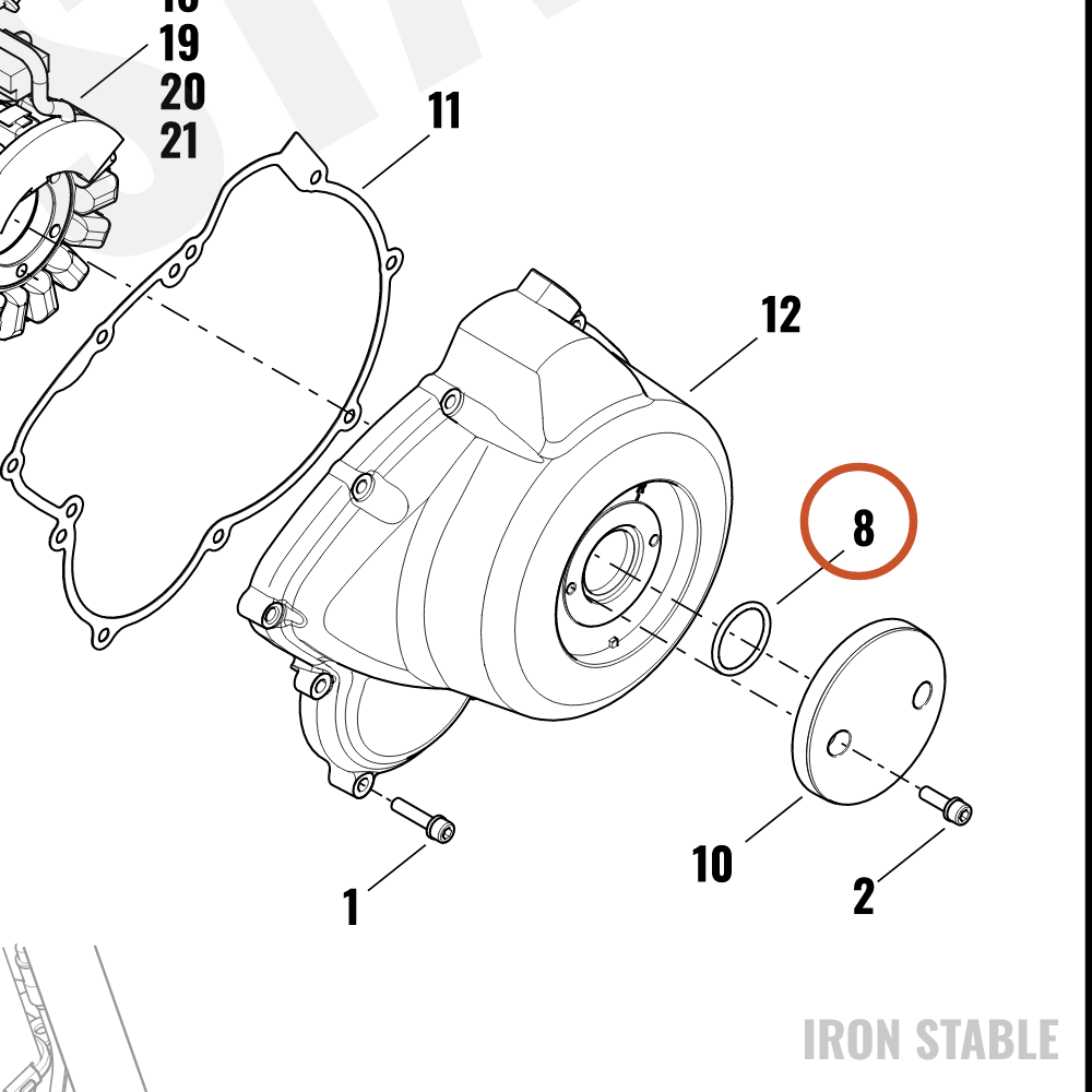 Harley-Davidson O-Ring, Cap, Alternator