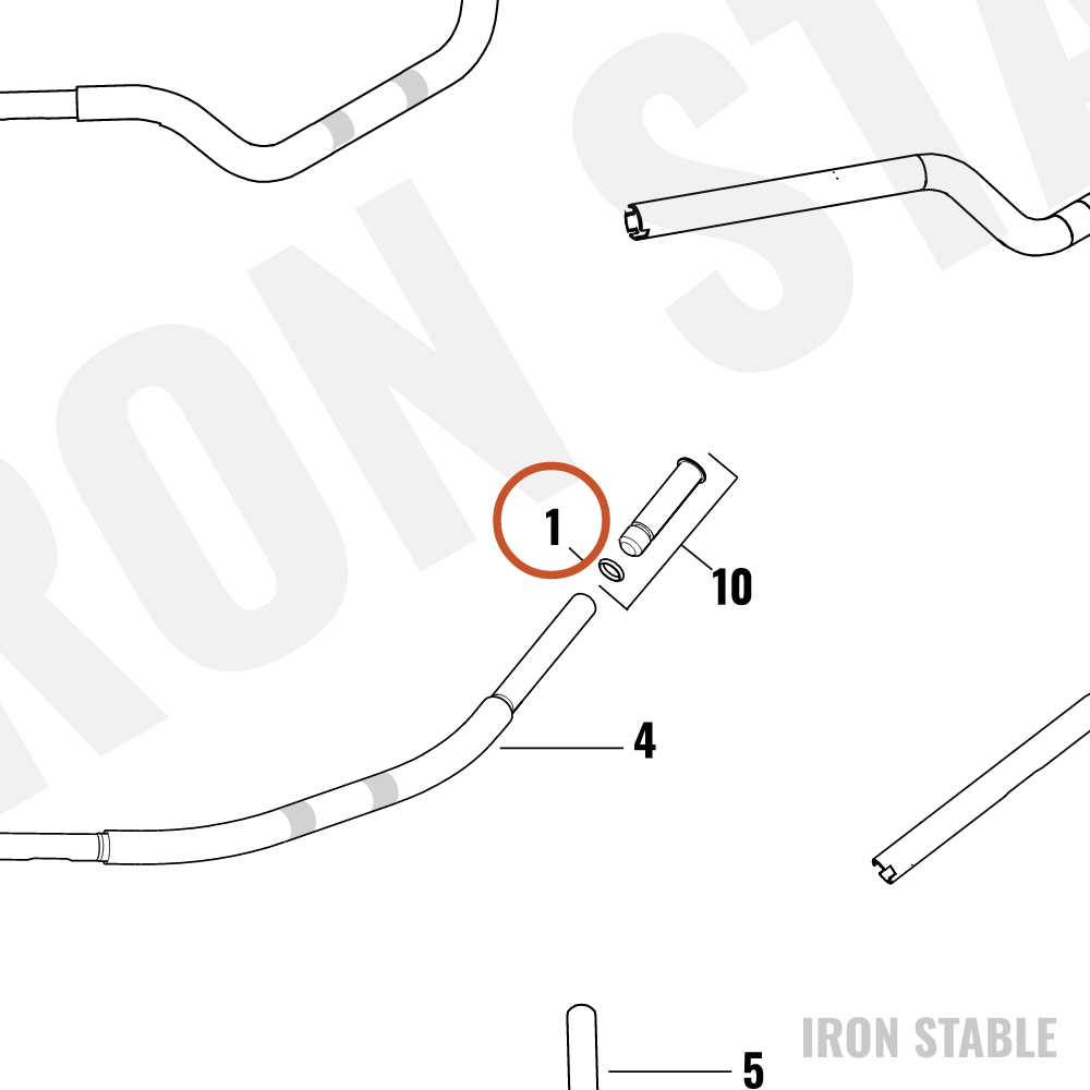 Harley-Davidson O-Ring, H-Bar, Sub-Assembly, Wt, Vibra