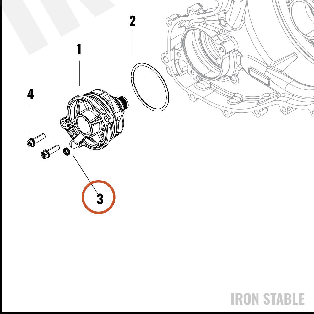 Harley-Davidson O-Ring, Water Pump, Vent Seal
