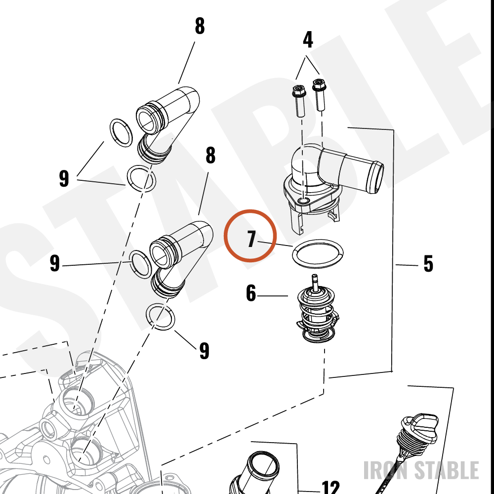 Harley-Davidson O-Ring, Thermostat