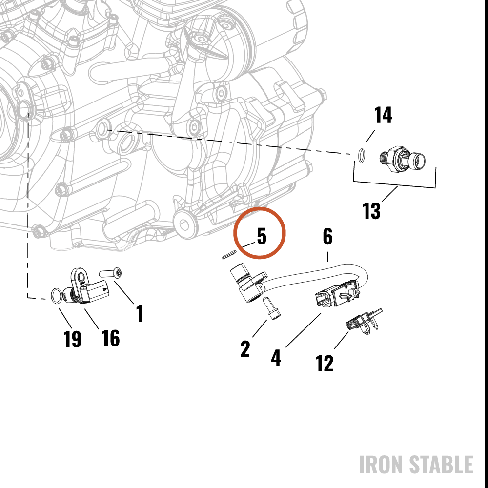 Harley-Davidson O-Ring, Crank Position Sensor