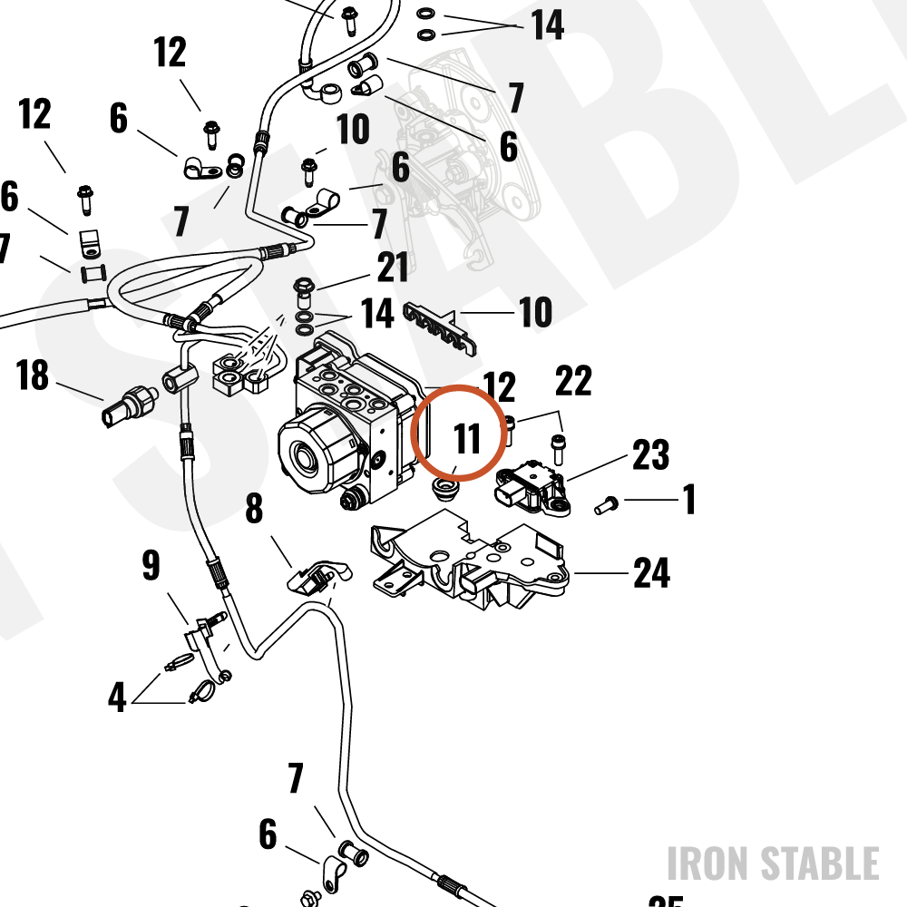Harley-Davidson Grommet, Abs Mounting