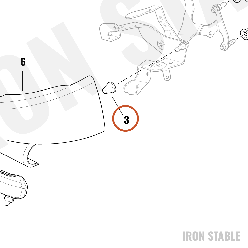 Harley-Davidson Grommet, Side Cover