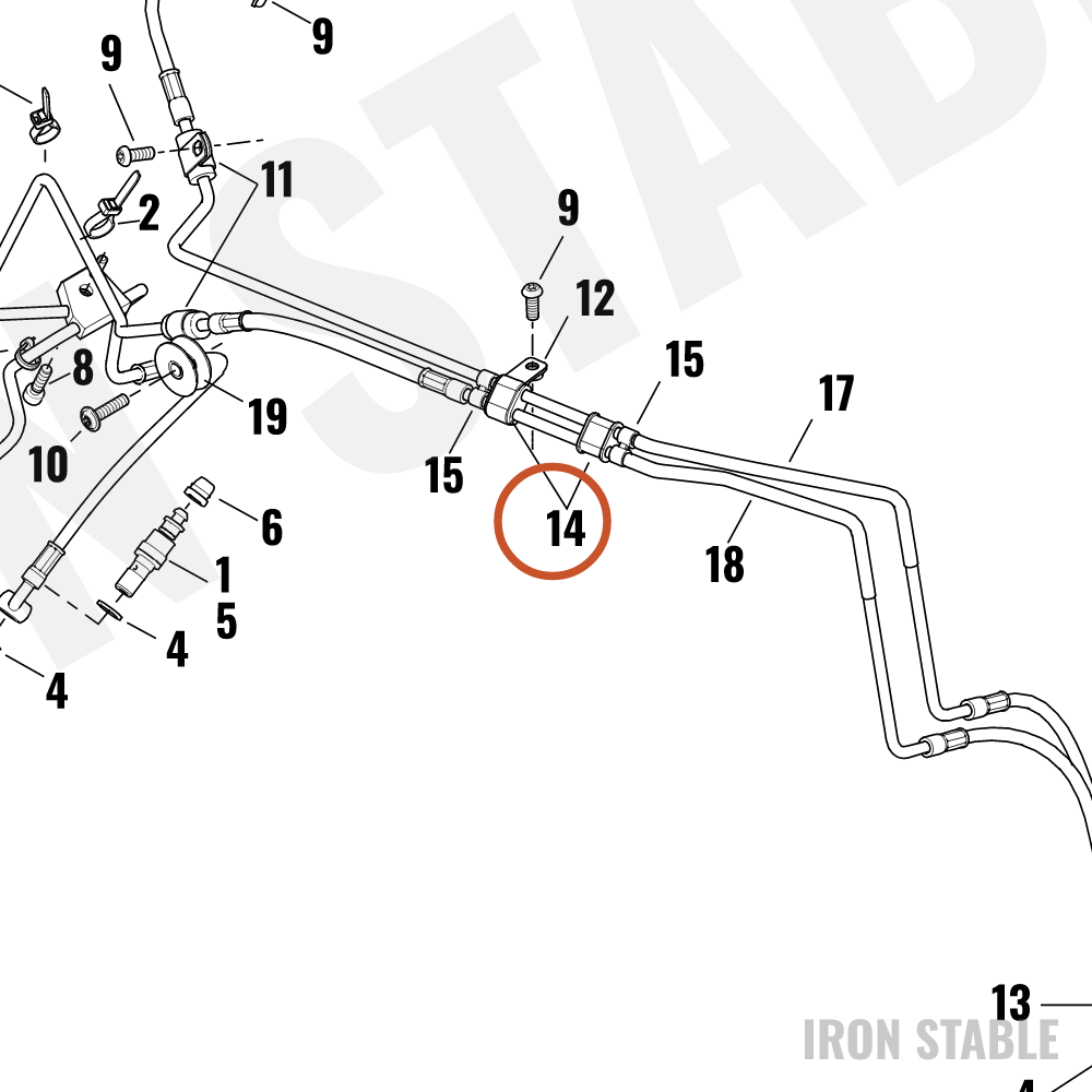 Harley-Davidson Grommet, Brake Ln, Dual, Retnn