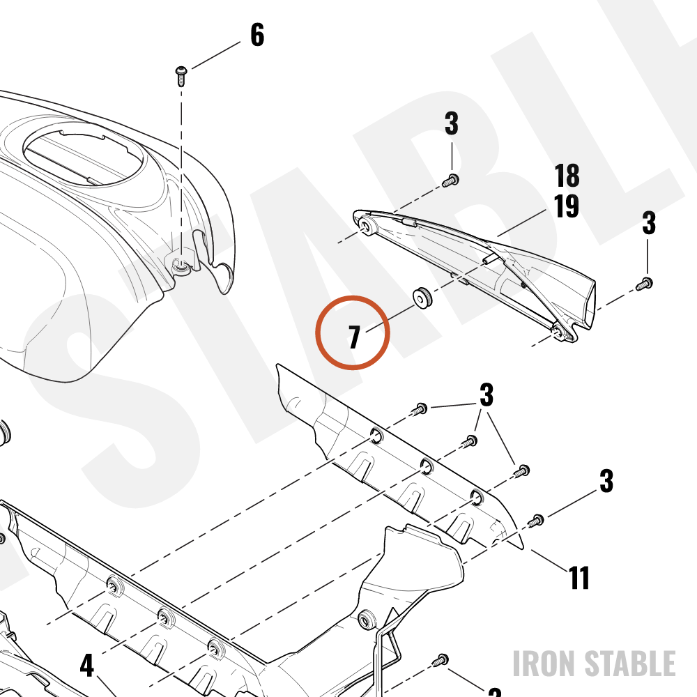 Harley-Davidson Grommet, Wire, Tourpak