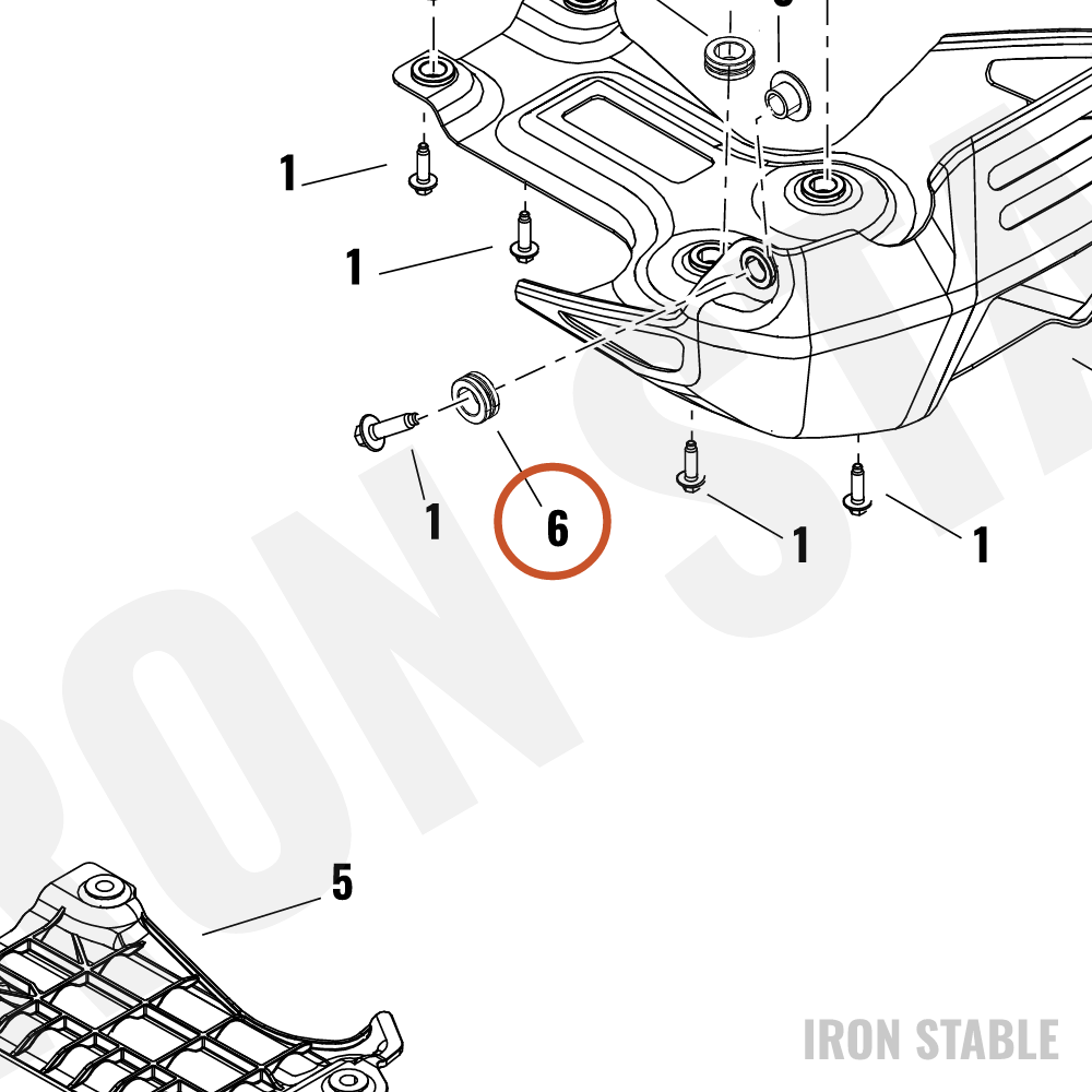 Harley-Davidson Grommet, 2mm Panel