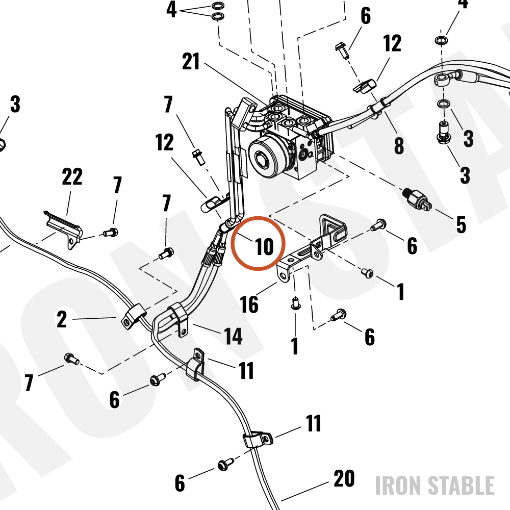 Harley-Davidson Grommet, Brake Ln, Dual