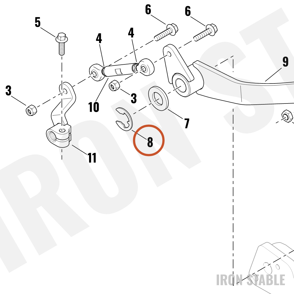 Harley-Davidson E-Clip, Brake Pin