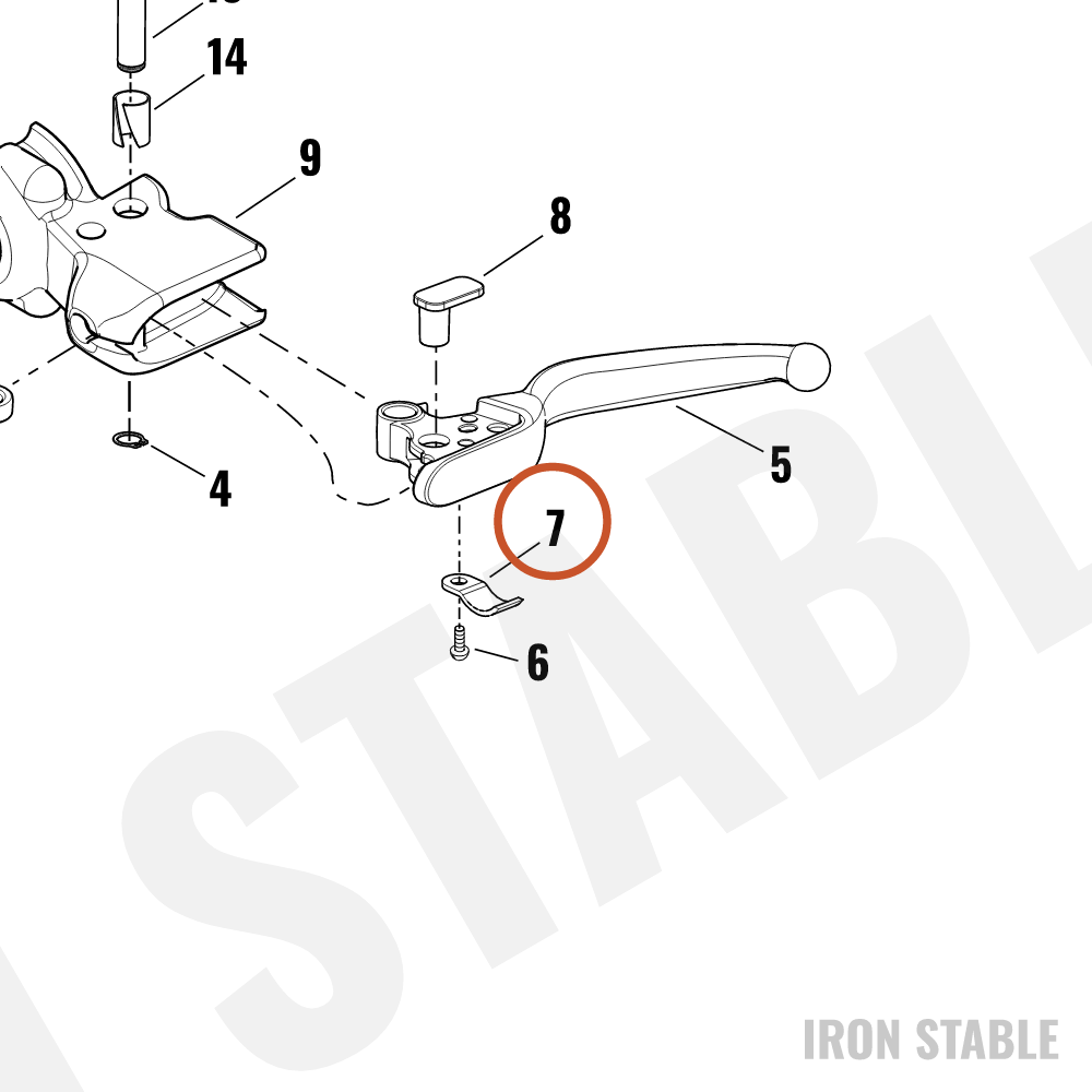 Harley-Davidson Ring, Retg, Lever Anti-Rattle