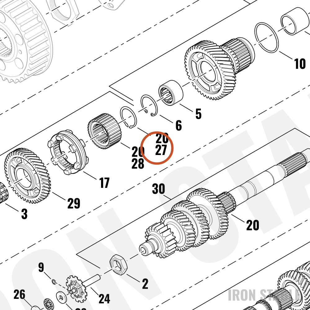 Harley-Davidson Ring, Retg, Mainshaft