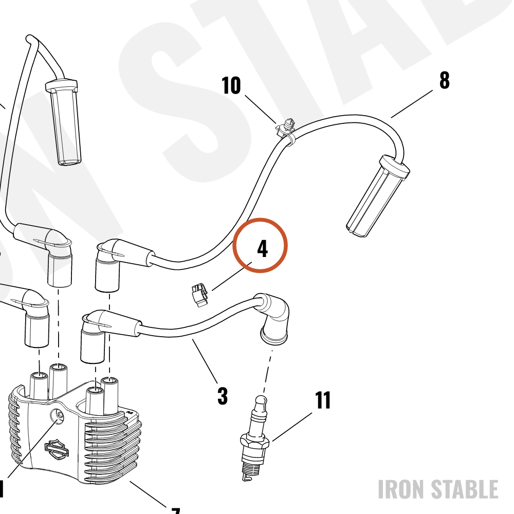 Harley-Davidson Clip, Retg, 7mm To 7mm