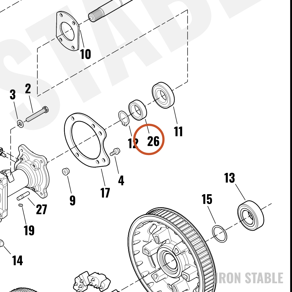 Harley-Davidson Ring, Retg, Tone