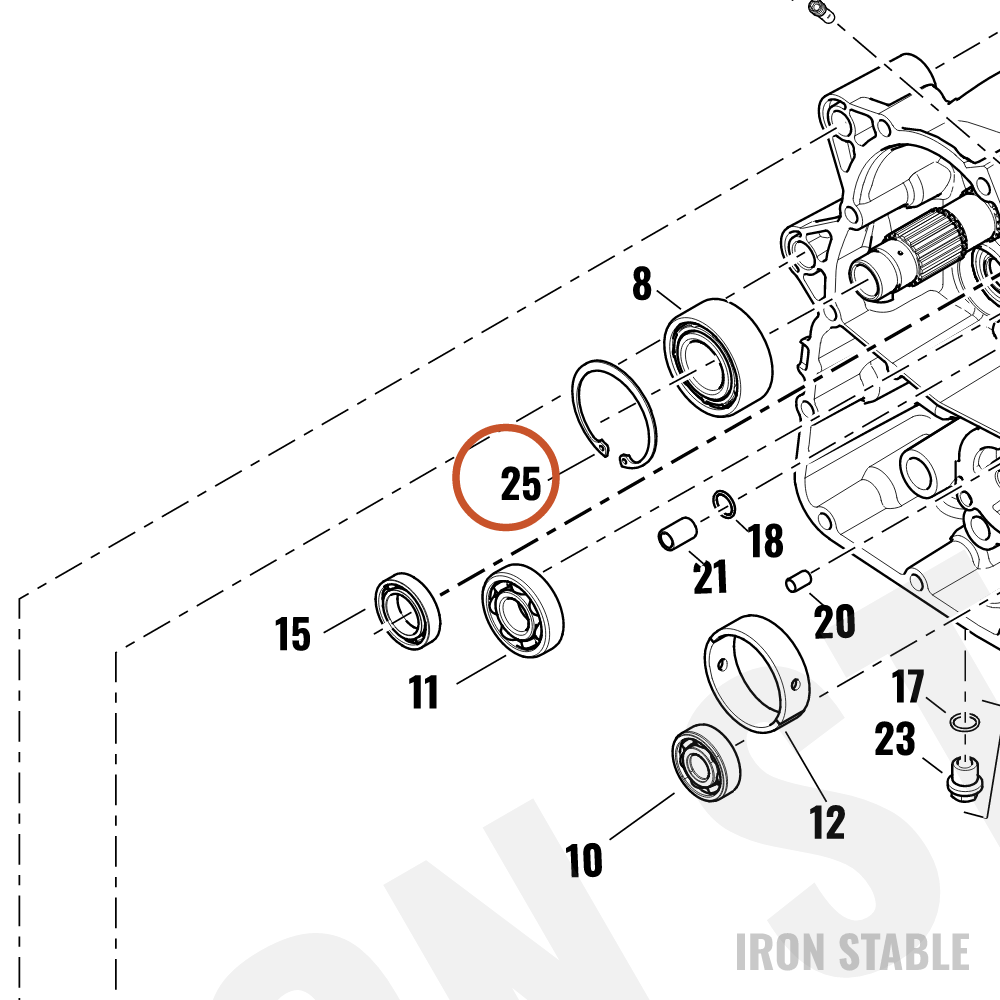 Harley-Davidson Ring, Retg, Bearing, Output Shaft
