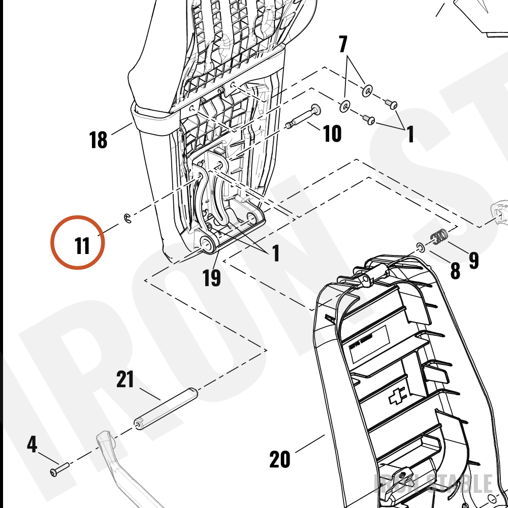 Harley-Davidson Clip, Retg, M7, Evse Pvt Pin