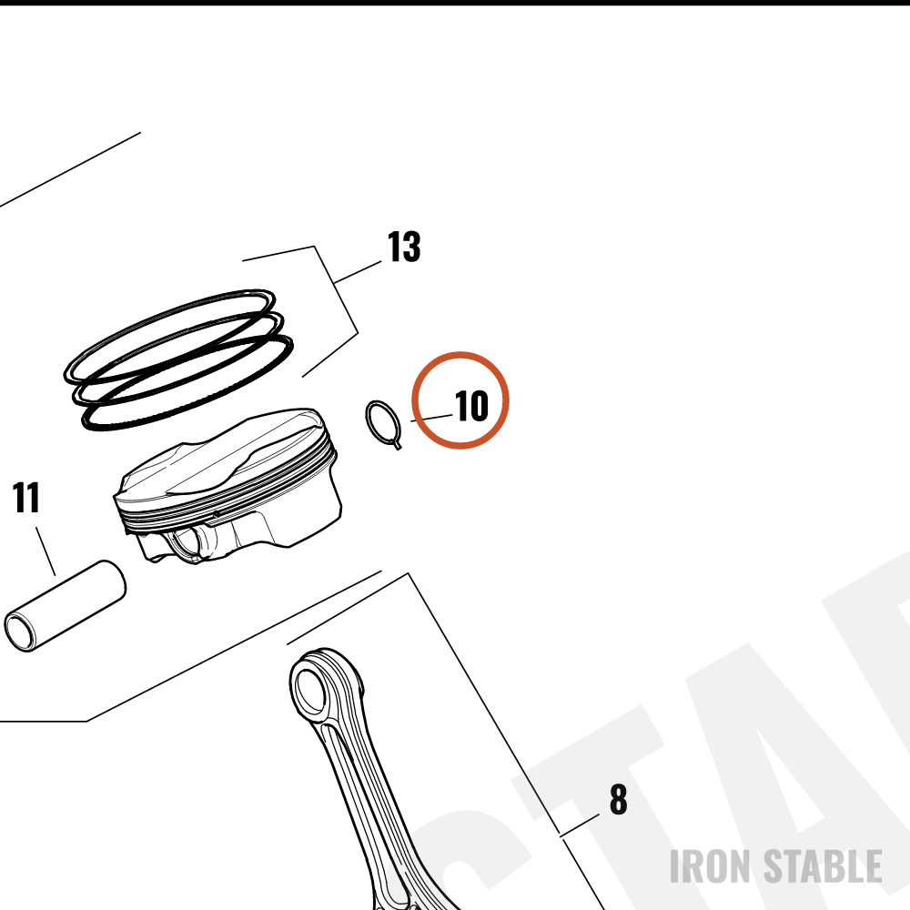 Harley-Davidson Clip, Retg, Piston Pin