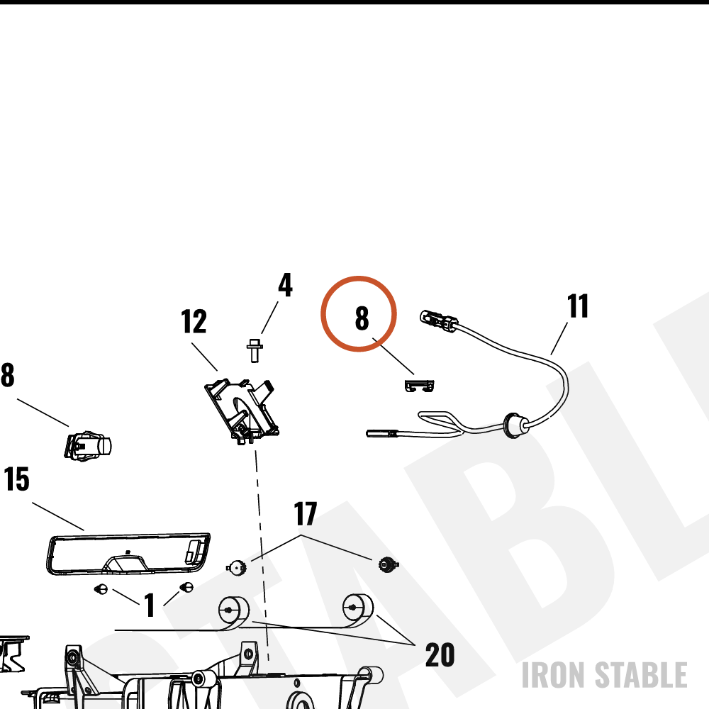 Harley-Davidson Clip, Retg, Wire, Dbl
