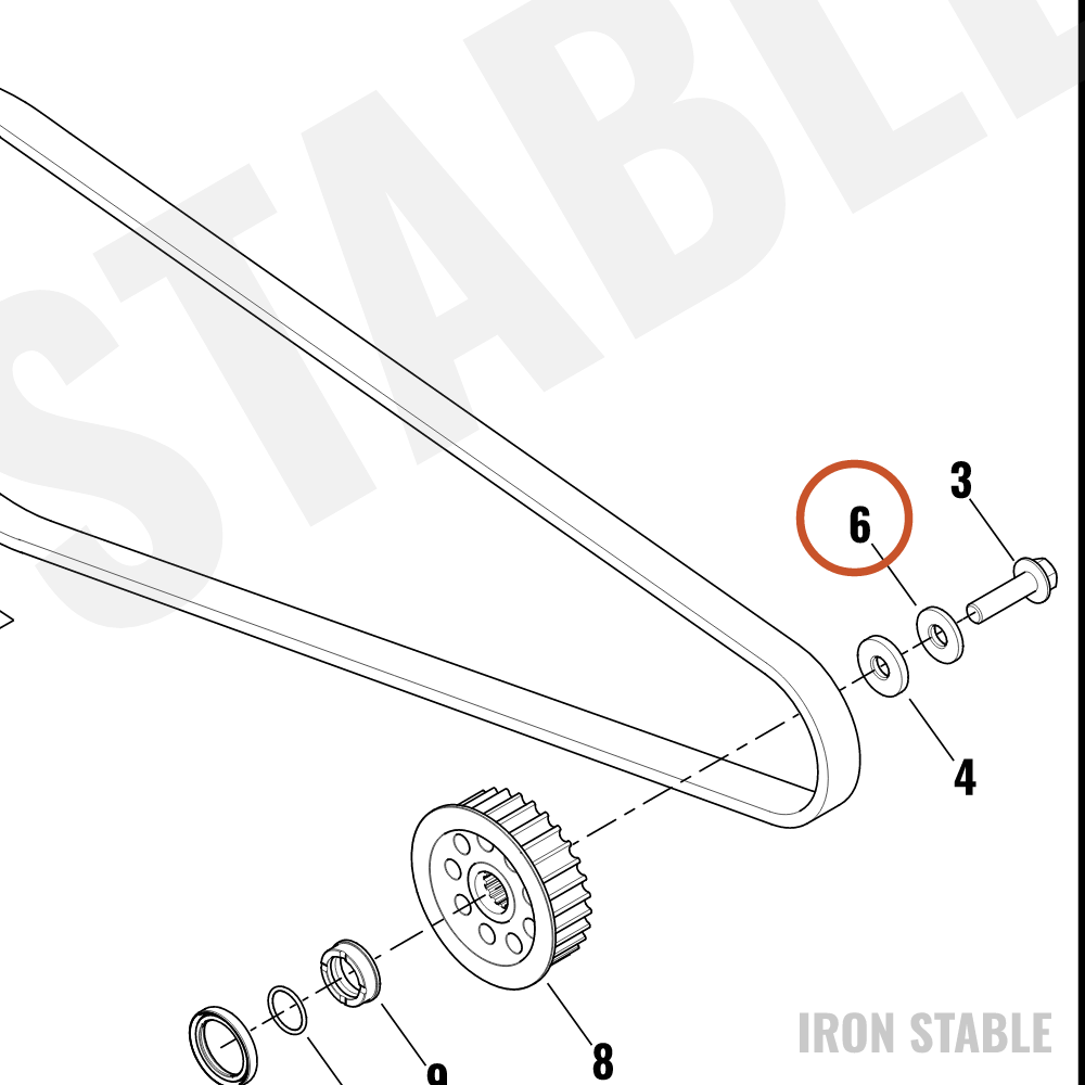 Harley-Davidson Washer, Belleville, Output Shaft