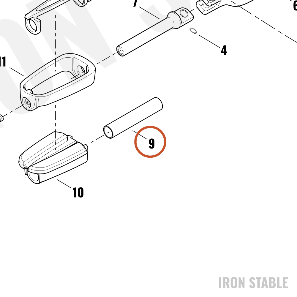 Harley-Davidson Spacer, Footpeg
