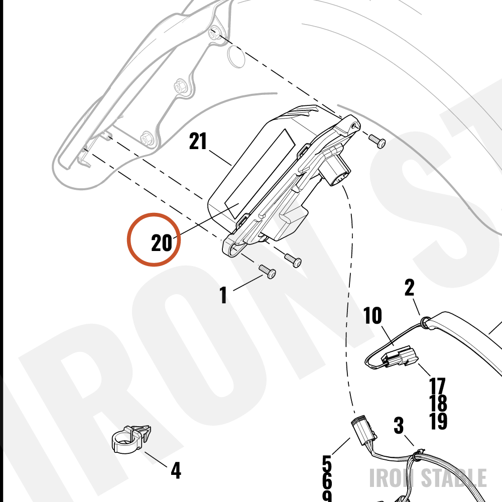 Harley-Davidson Spacer, Taillight