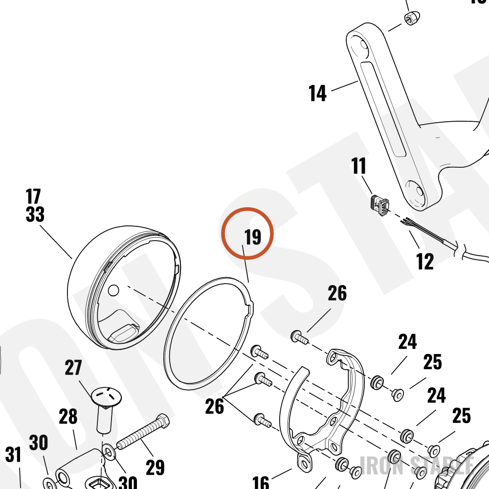 Harley-Davidson Spacer, Headlight