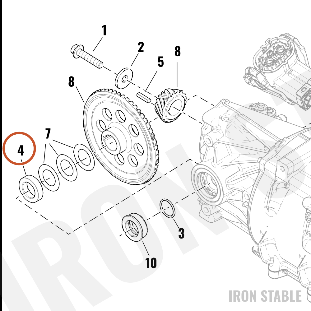 Harley-Davidson Spacer, Output Shaft