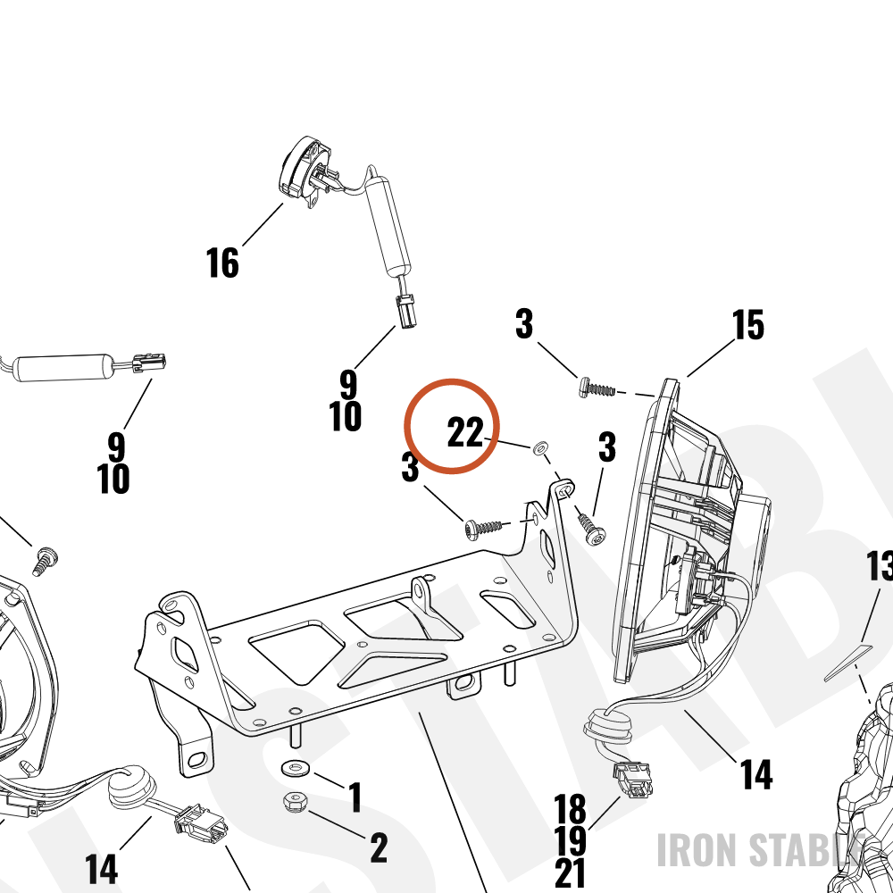 Harley-Davidson Spacer, Aluminum