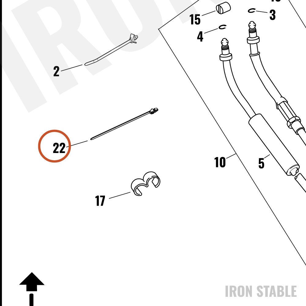 Harley-Davidson Tie Strap, Offset Barb
