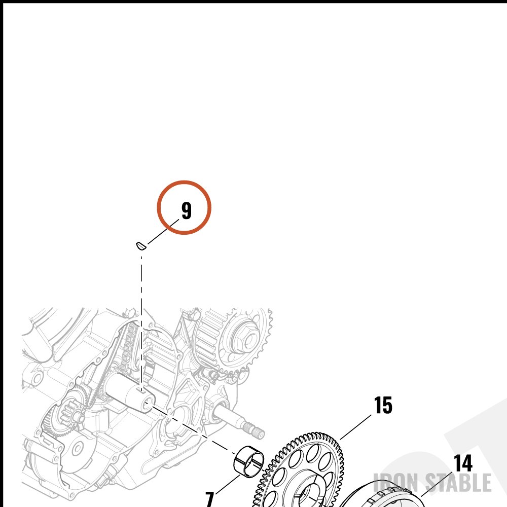 Harley-Davidson Key, Woodruff