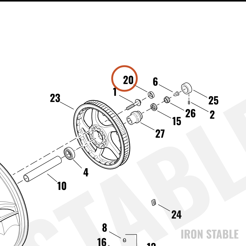 Harley-Davidson Cover, Bolt, 7/16 Inch
