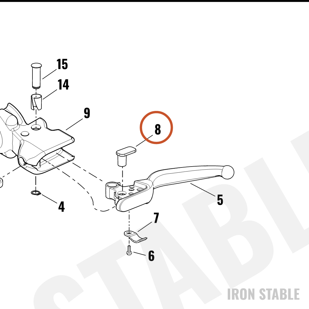 Harley-Davidson Hardware, Misc, Pin Clutch, Mechanical