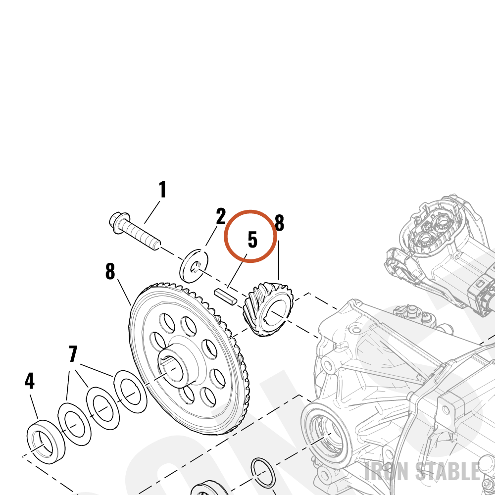 Harley-Davidson Hardware, Misc, Key, Pinion Gear