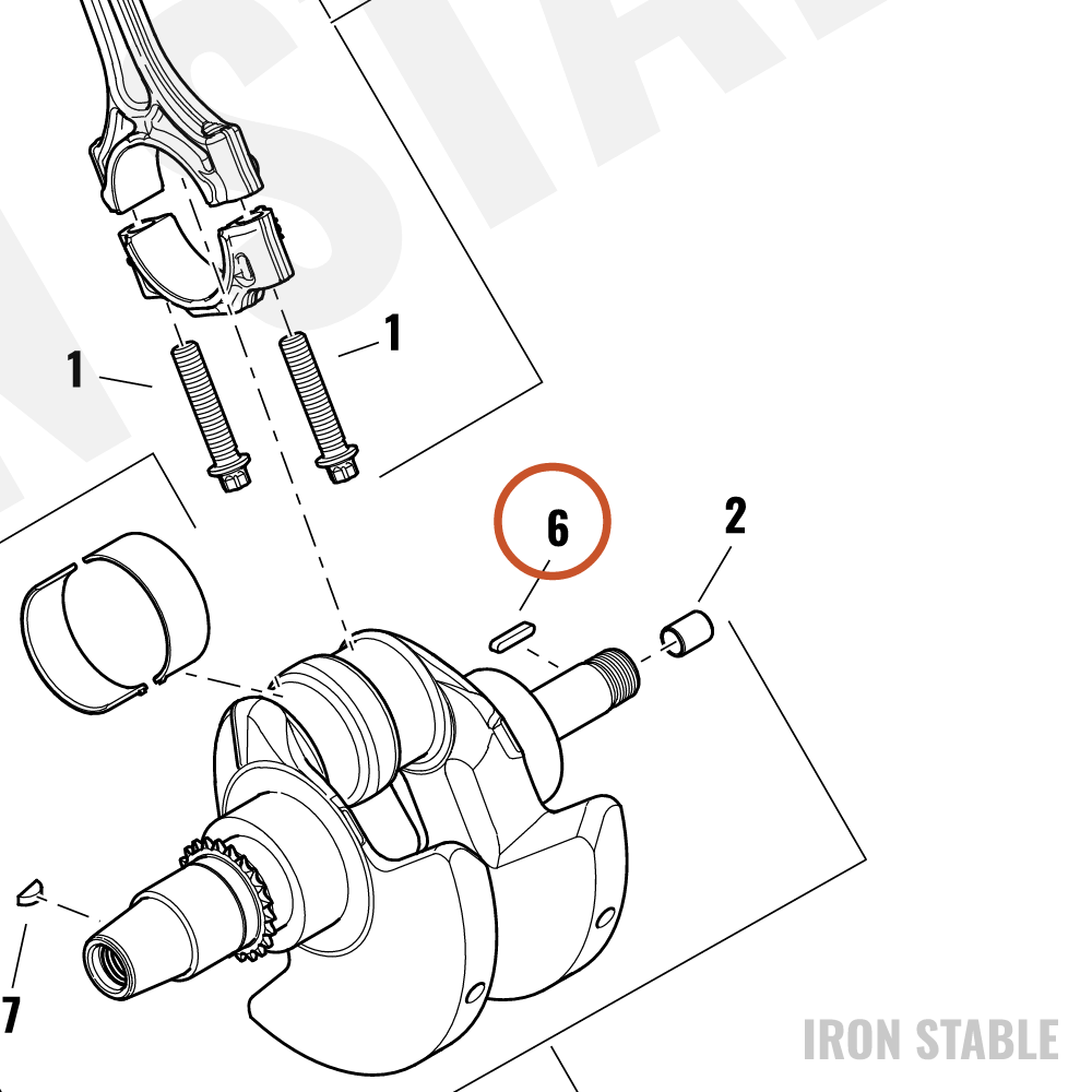 Harley-Davidson Hardware, Misc, Key, Square