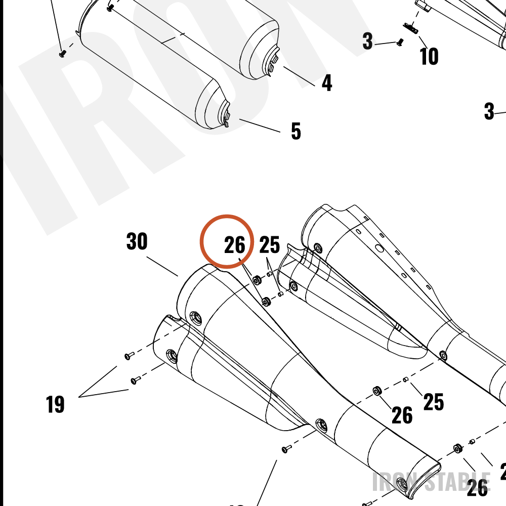 Harley-Davidson Hardware, Misc, Isolator