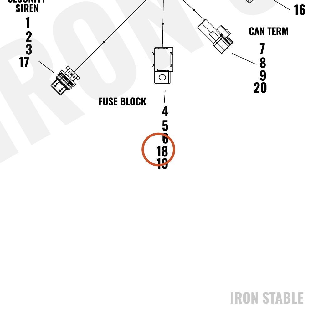Harley-Davidson Fastener, Tree, Black