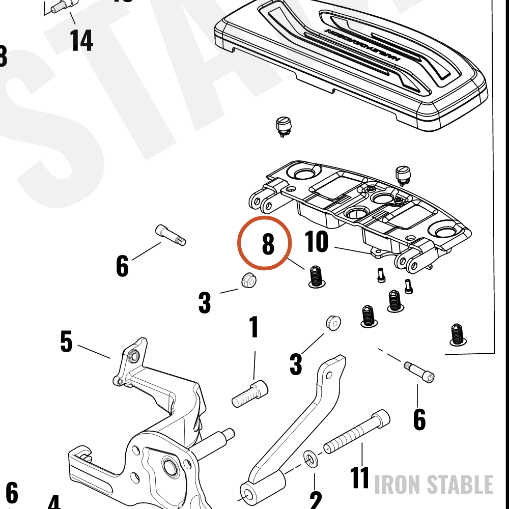 Harley-Davidson FASTENER,TREE,CLIP,PUSH-IN,9MM