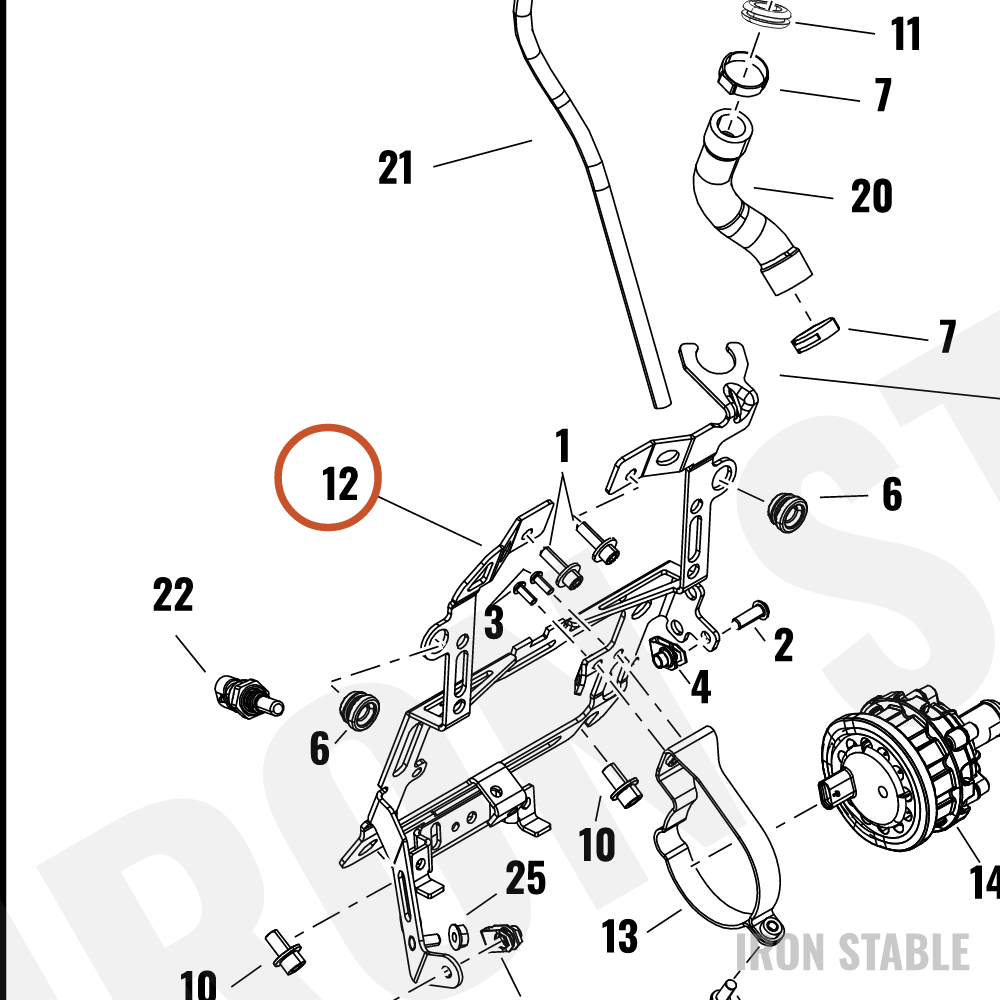 Harley-Davidson Bracket, Mounting, Voltage Regulator & C