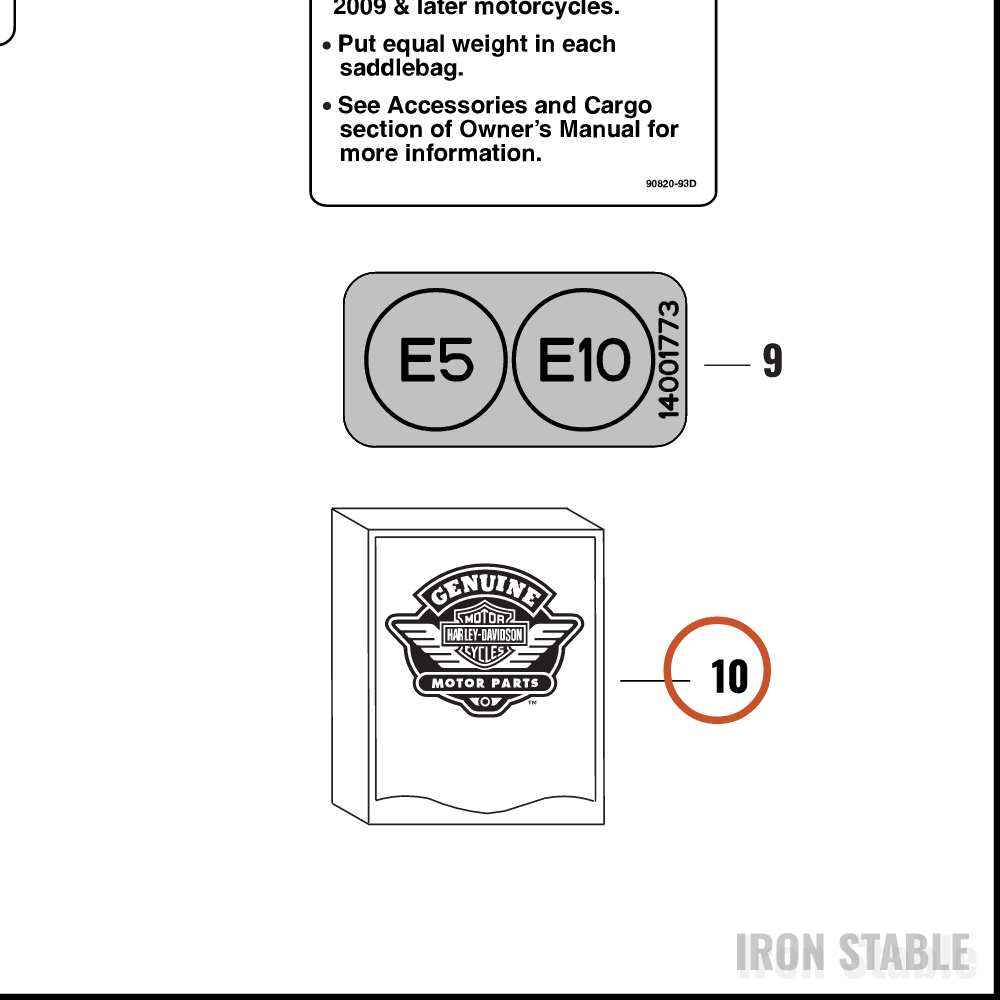 Harley-Davidson Label, Genl, Load, Mini-Rack, Baha