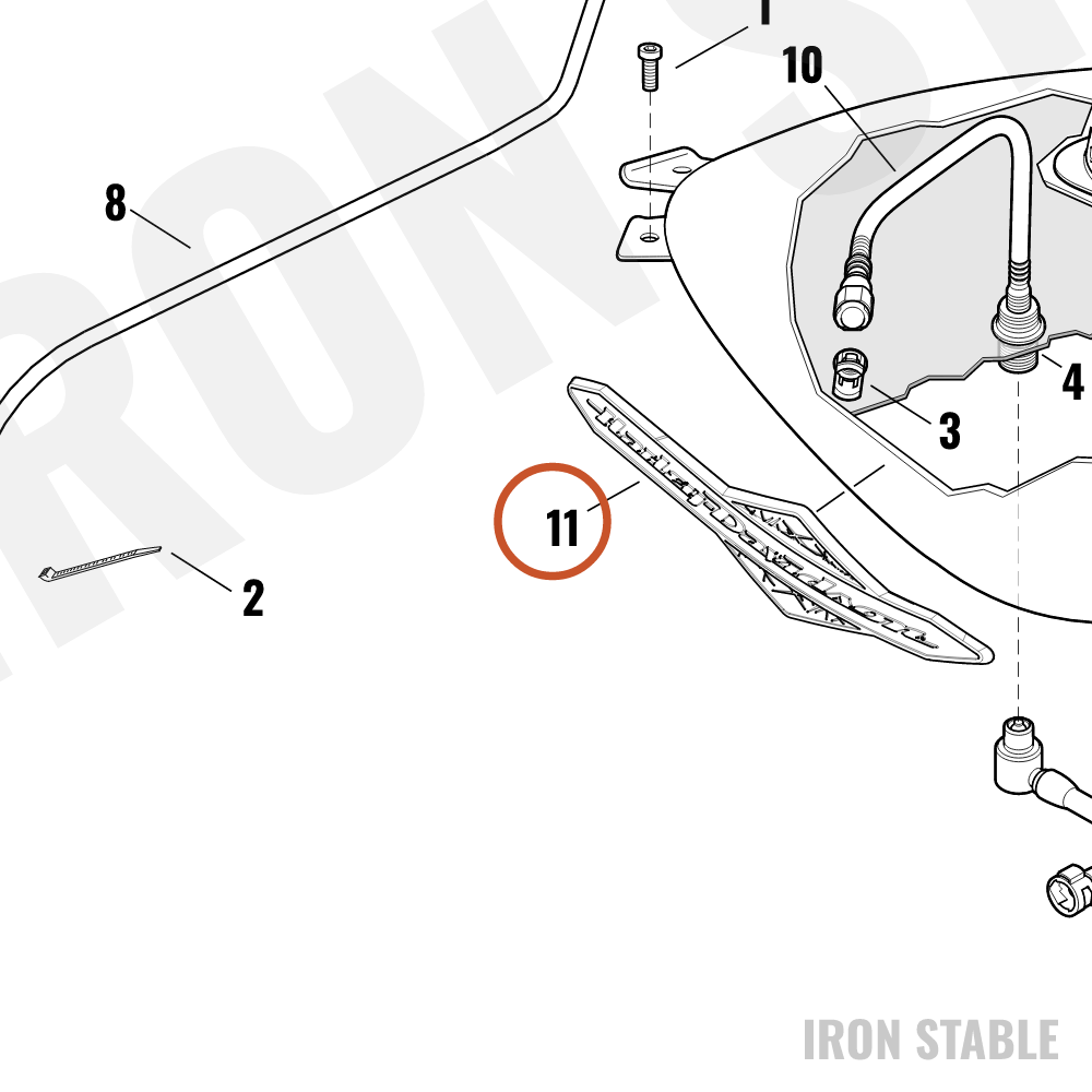 Harley-Davidson Medallion, Lh F'tank