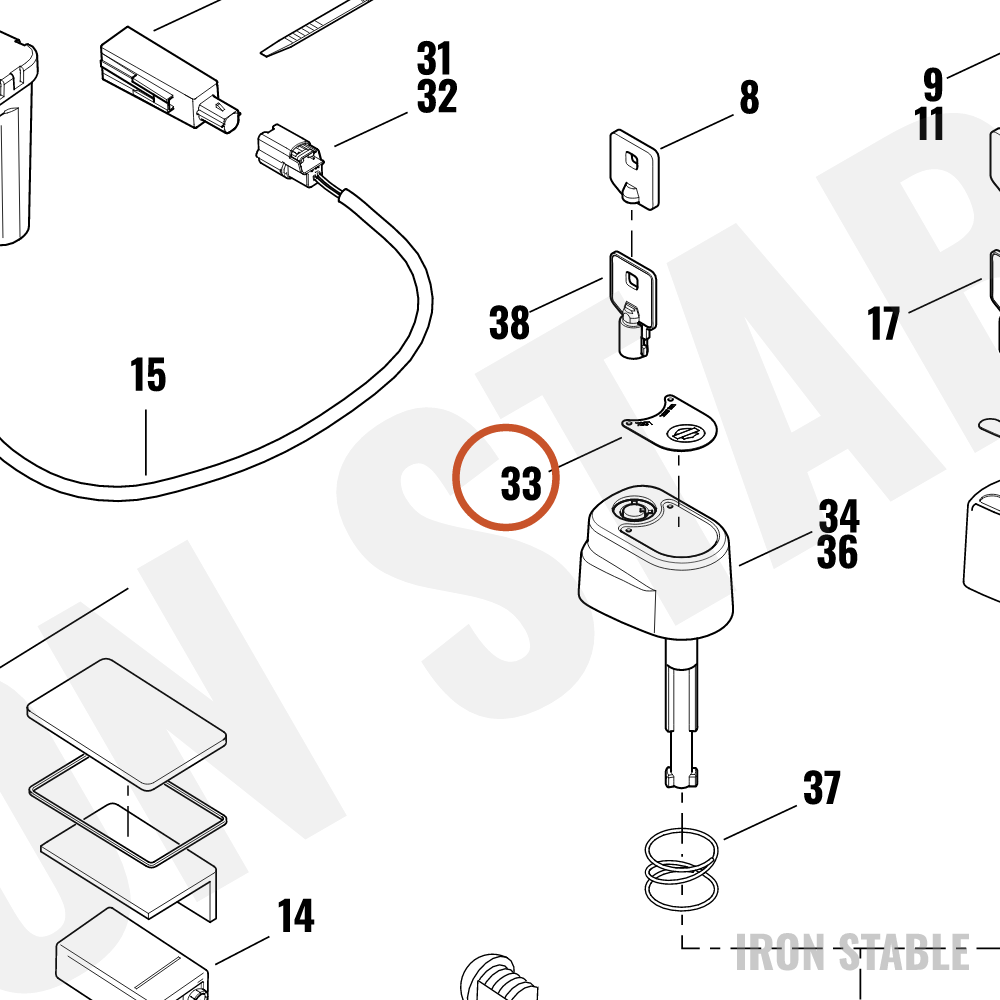Harley-Davidson Decal, Ign Switch(Po)