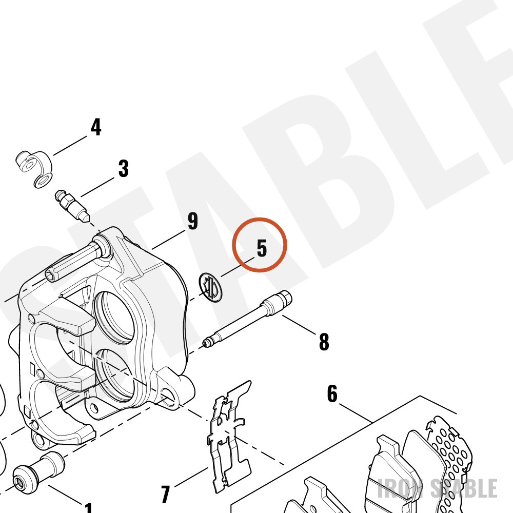 Harley-Davidson Medallion, Brake Caliper
