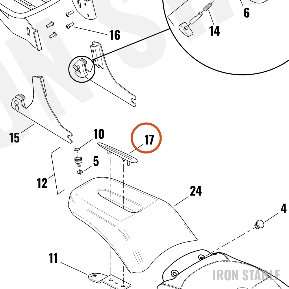 Harley-Davidson Medallion, Seat Pillion