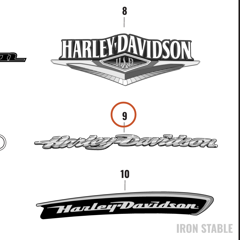 Harley-Davidson Medallion, Rh-F'tank
