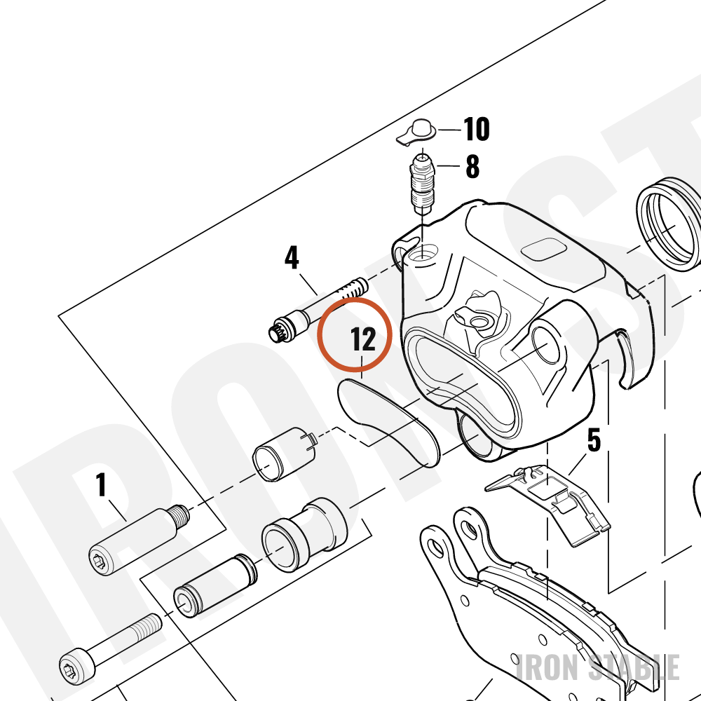 Harley-Davidson Decal, Brake Caliper