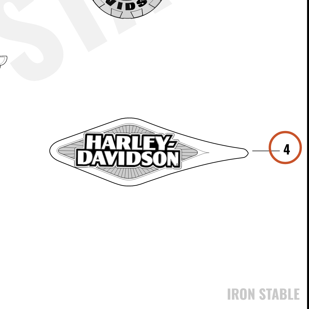 Harley-Davidson Medallion, Lh-F'tank