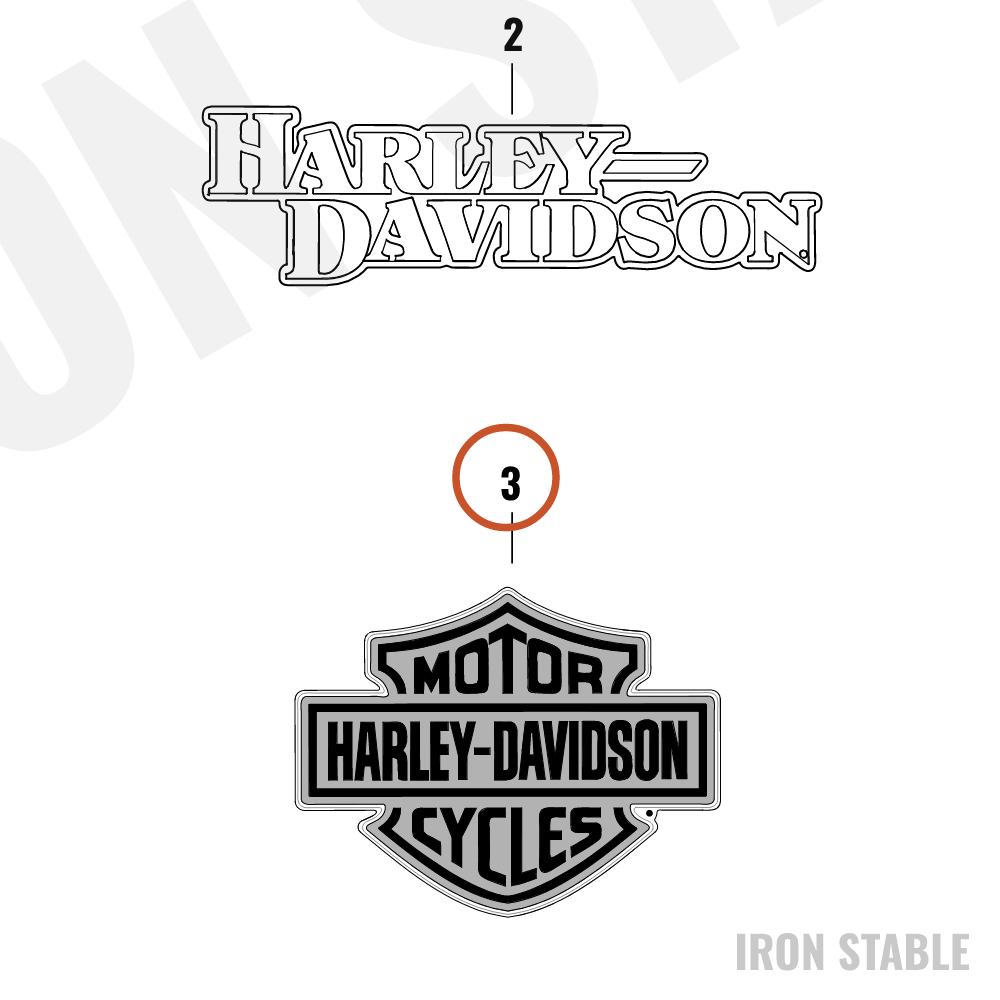 Harley-Davidson Medallion, Lh-Tank