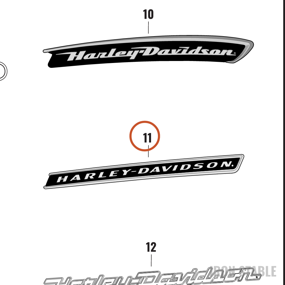Harley-Davidson Medallion, Rh-F'tank