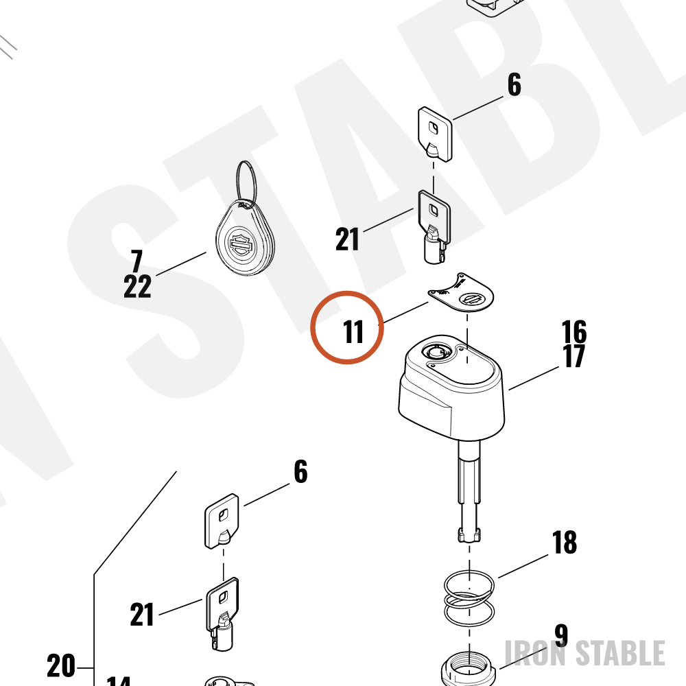 Harley-Davidson Medallion, Ignition Switch
